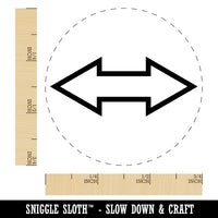 Double Arrow Symbol Outline Rubber Stamp for Stamping Crafting Planners