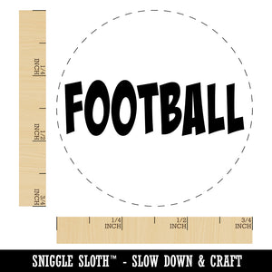 Football Fun Text Rubber Stamp for Stamping Crafting Planners