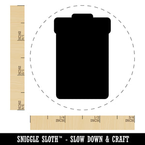 Garbage Trash Can Solid Rubber Stamp for Stamping Crafting Planners