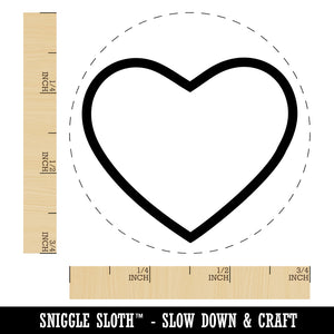 Heart Love Outline Rubber Stamp for Stamping Crafting Planners