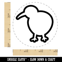 Kiwi Bird Outline Rubber Stamp for Stamping Crafting Planners