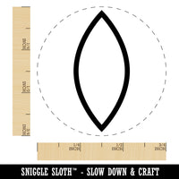 Leaf Simple Outline Rubber Stamp for Stamping Crafting Planners