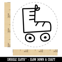 Roller Skate Rubber Stamp for Stamping Crafting Planners