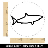 Shark Outline Rubber Stamp for Stamping Crafting Planners