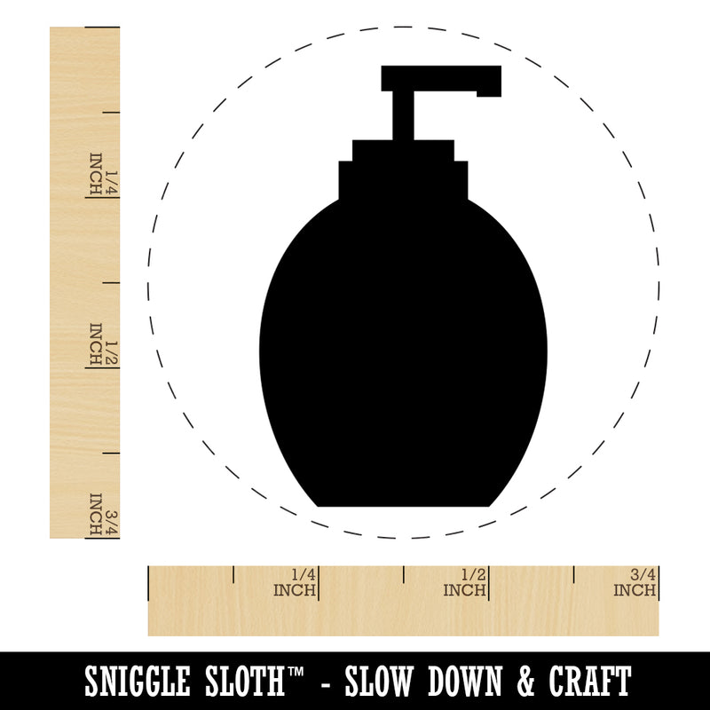 Soap Dispenser Clean Wash Icon Solid Rubber Stamp for Stamping Crafting Planners