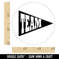 Team Sport Flag Rubber Stamp for Stamping Crafting Planners