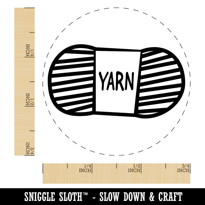Yarn Knitting Crochet Skein Doodle Rubber Stamp for Stamping Crafting Planners