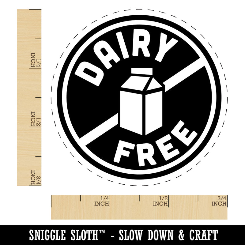 Dairy Free Rubber Stamp for Stamping Crafting Planners