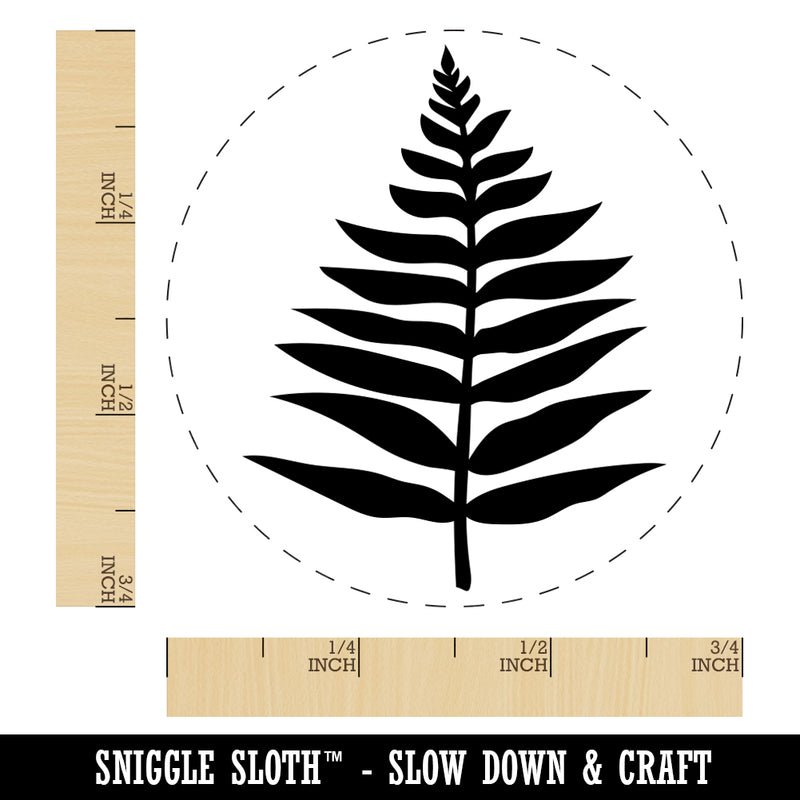 Fern Leaf Rubber Stamp for Stamping Crafting Planners