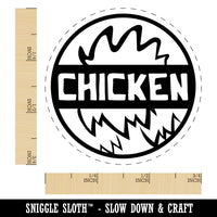 Food Label Chicken Rubber Stamp for Stamping Crafting Planners