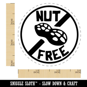 Nut Free Rubber Stamp for Stamping Crafting Planners