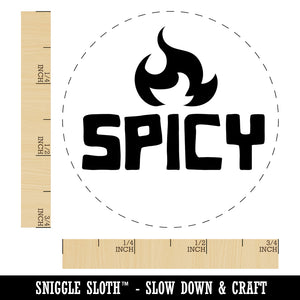 Spicy Fire Rubber Stamp for Stamping Crafting Planners