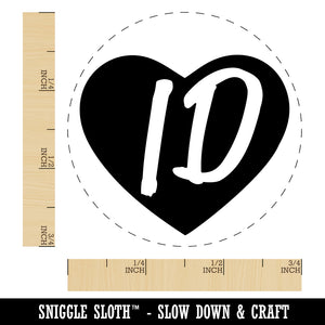 ID Idaho State in Heart Rubber Stamp for Stamping Crafting Planners