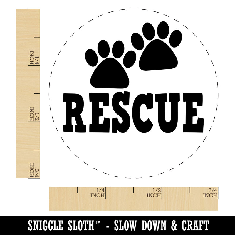 Rescue Cat Dog Paw Print Rubber Stamp for Stamping Crafting Planners