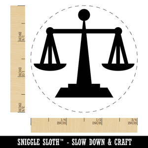 Scales of Justice Legal Lawyer Icon Rubber Stamp for Stamping Crafting Planners