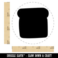 Slice of Bread Toast Solid Doodle Rubber Stamp for Stamping Crafting Planners