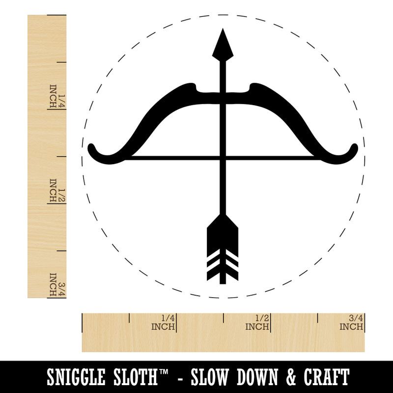 Archery Bow and Arrow Rubber Stamp for Stamping Crafting Planners