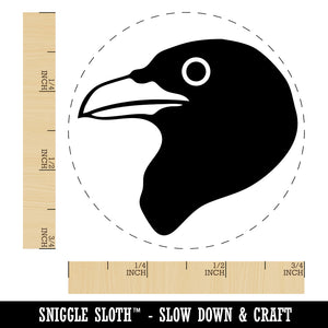 Clever Raven Head Rubber Stamp for Stamping Crafting Planners