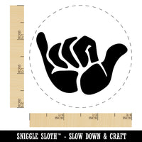 Shaka Hang Loose Surfer Sign Rubber Stamp for Stamping Crafting Planners