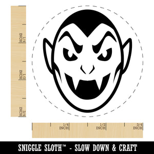 Spooky Vampire Head Halloween Rubber Stamp for Stamping Crafting Planners