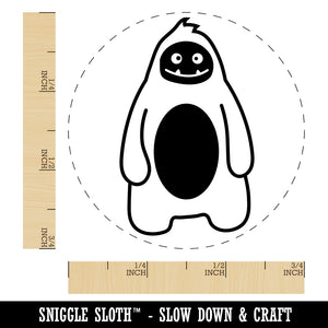 Sweet Yeti Abominable Snowman Rubber Stamp for Stamping Crafting Planners