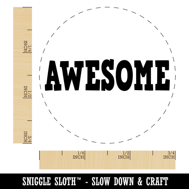 Awesome Fun Text Teacher Rubber Stamp for Stamping Crafting Planners