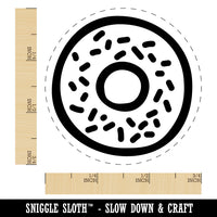 Donut Bagel Doodle Rubber Stamp for Stamping Crafting Planners