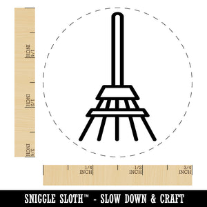 Garden Rake Rubber Stamp for Stamping Crafting Planners