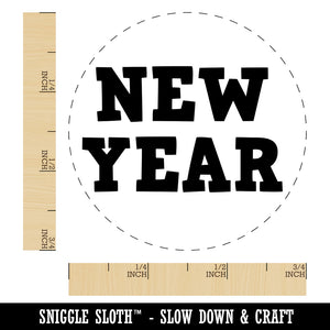 New Year Fun Text Rubber Stamp for Stamping Crafting Planners