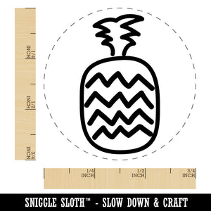 Pineapple Fun Doodle Rubber Stamp for Stamping Crafting Planners