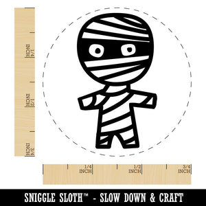 Wary Mummy Doodle Halloween  Rubber Stamp for Stamping Crafting Planners