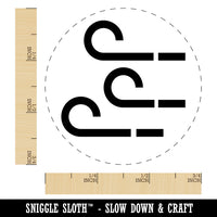 Windy Storm Icon Rubber Stamp for Stamping Crafting Planners