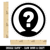 Anonymous Hidden Secret Person Icon Rubber Stamp for Stamping Crafting Planners