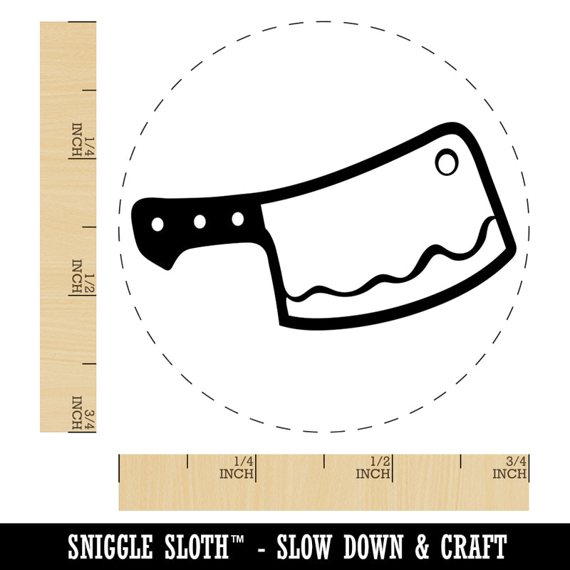 Butcher's Meat Cleaver Rubber Stamp for Stamping Crafting Planners