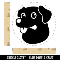 Cartoon Dog Labrador Retriever Rubber Stamp for Stamping Crafting Planners