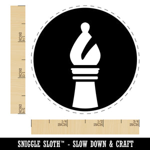 Chess Piece White Bishop Rubber Stamp for Stamping Crafting Planners