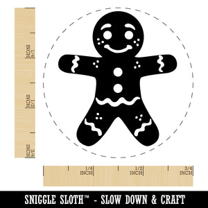 Christmas Gingerbread Man Rubber Stamp for Stamping Crafting Planners