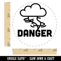 Danger Hurricane Tornado Weather Day Planner Rubber Stamp for Stamping Crafting Planners