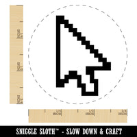 Digital Mouse Arrow Pointer Icon Rubber Stamp for Stamping Crafting Planners