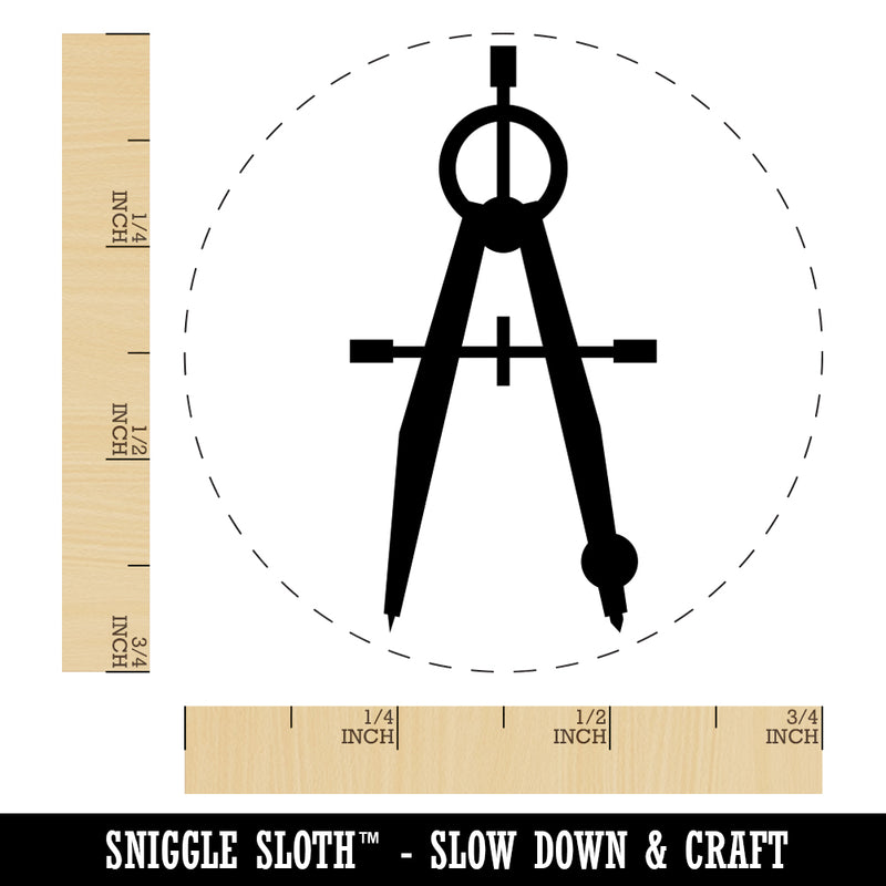 Drafting Geometric Compass Mechanical Engineer Rubber Stamp for Stamping Crafting Planners