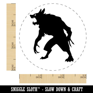 Ferocious Werewolf Monster Halloween Rubber Stamp for Stamping Crafting Planners