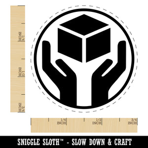 Handle with Care Box Symbol Icon Rubber Stamp for Stamping Crafting Planners