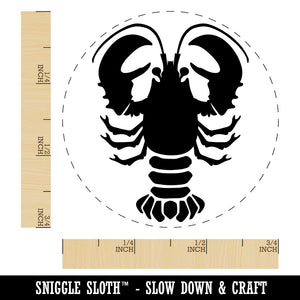 Maine Lobster Silhouette Rubber Stamp for Stamping Crafting Planners