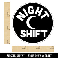 Night Shift Planning Rubber Stamp for Stamping Crafting Planners