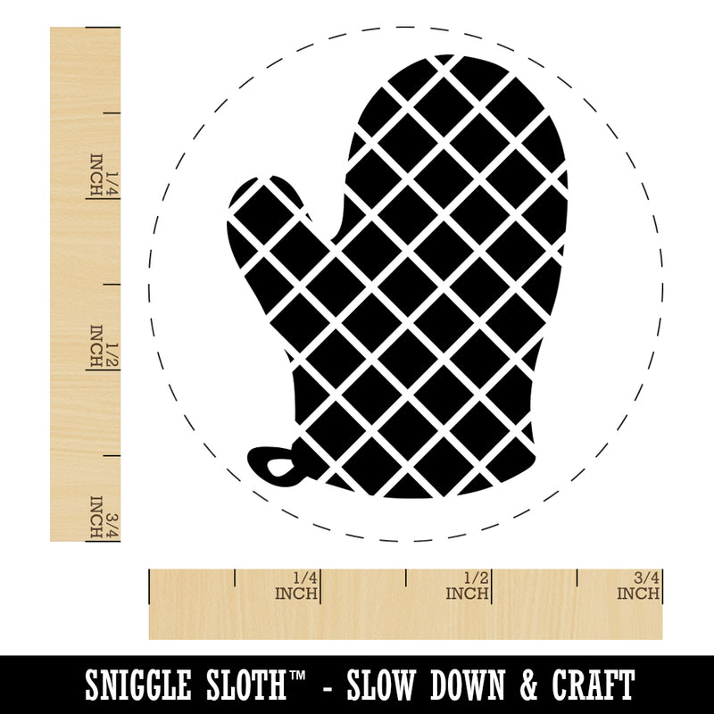 Oven Mitt Rubber Stamp for Stamping Crafting Planners
