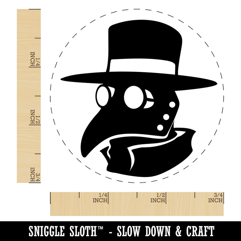 Plague Doctor Mask Rubber Stamp for Stamping Crafting Planners