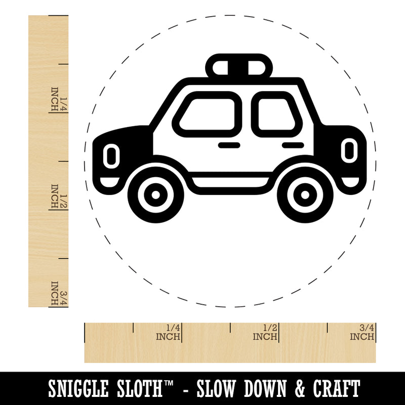 Police Cop Car Vehicle Automobile Rubber Stamp for Stamping Crafting Planners