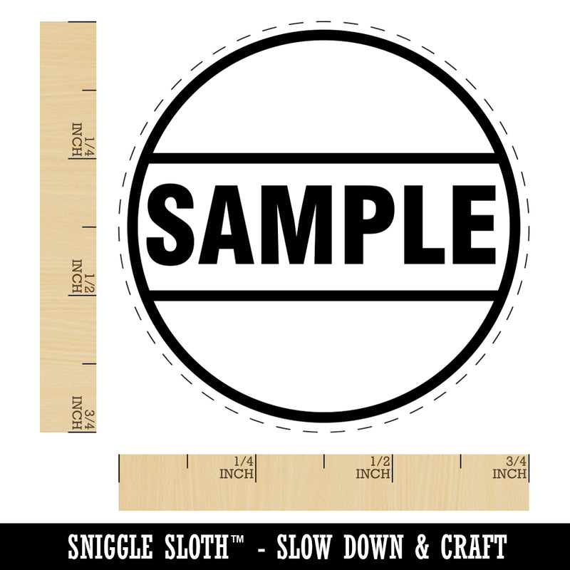 Sample Label Rubber Stamp for Stamping Crafting Planners