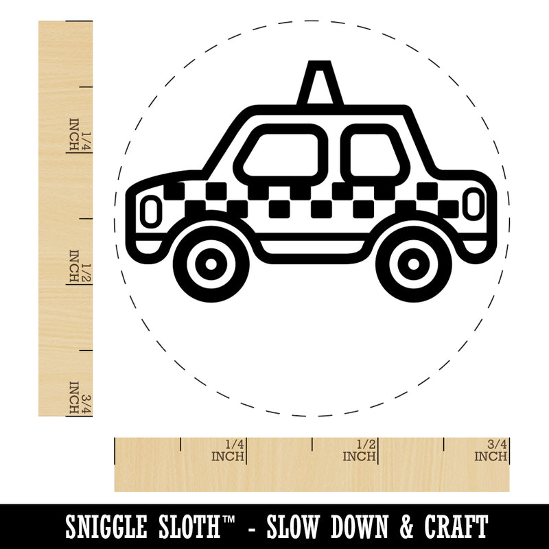 Taxi Car Vehicle Automobile Rubber Stamp for Stamping Crafting Planners