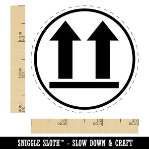 This Side Up Symbol Icon Rubber Stamp for Stamping Crafting Planners